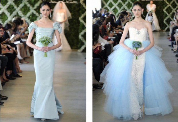 Trend: Blue Wedding Gowns Trend: Blue Wedding Gowns